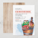 Recherche de seafood party invitations Ébullition de l'écrevisse