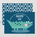 Recherche de alligator invitations Bleu
