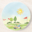 Recherche de golf dessous de verres Vert foncé