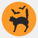 Recherche de chat effrayé autocollants Halloween