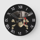 Recherche de bateau pirate horloges Jolly roger