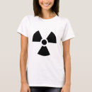 Recherche de radioactivité tshirts Avertissement