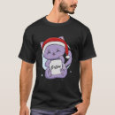 Recherche de chaton noël tshirts Noir