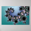 Recherche de fractale bleue posters Mandelbrot