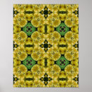 Recherche de motif floral posters Jaune