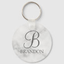 Recherche de marbre gris porteclés Monogramme