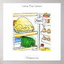 Suche nach huhn und eier poster Cartoon