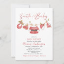 Recherche de bébé père noël invitations Aquarelle