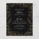 Recherche de or antique invitations Floral