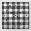 Recherche de plaid noir et blanc horloges Motif
