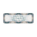 Recherche de mandalas étiquettes adresse retour Bleu