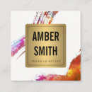 Recherche de peinture colorée cartes visite Créatif