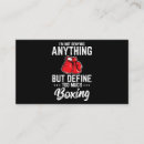 Suche nach boxing visitenkarten Boxhandschuhe