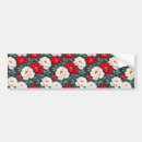 Recherche de fleurs rouges voiture autocollants Blanc