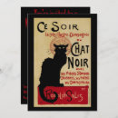 Recherche de chat noir vintage halloween invitations Rétro