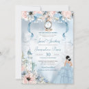 Recherche de princess 16ans anniversaire invitations Bleu