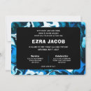 Recherche de blue bar bat mitzvah invitations Étoile de david