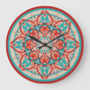 Recherche de mandala orange horloges Turquoise
