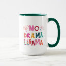 Recherche de lama drôle tasses Typographie