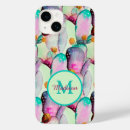 Recherche de fleurs de cactus iphone coques Coloré