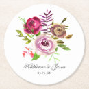 Recherche de rose fuchsia de dessous de verres Élégant