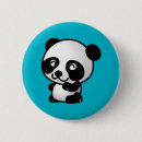 Recherche de pandas badges Noir et blanc