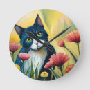 Recherche de chats colorés horloges Pour enfants