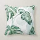 Recherche de feuille tropicale coussins Vert