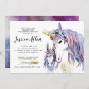 Recherche de unicorn baby shower invitations Violet