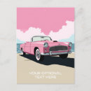 Suche nach rosa auto postkarten Autos