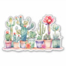Recherche de cactus colorés autocollants Amusant