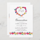 Recherche de fiesta quinceañera invitations Floral