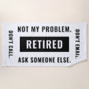 Recherche de humour drôle serviettes de plage Noir et blanc