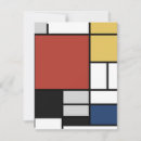 Recherche de mondrian vœux cartes Moderne