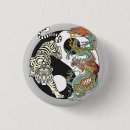 Recherche de tigre badges Yin yang