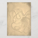 Recherche de poulpe vintage invitations Mer