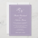 Recherche de faire part de pourpre mariage invitations Minimum