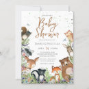 Recherche de watercolor woodland animals baby shower invitations Aquarelle