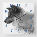 Recherche de loup noir horloges Blanc