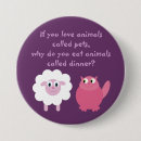 Recherche de végétariens badges Mignon