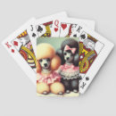 Recherche de caniche jeux de cartes Chiot
