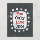 Suche nach yolo postkarten Sie leben nur einmal