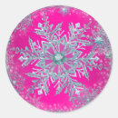 Recherche de flocons neige roses autocollants Bleu