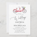 Recherche de vélo mariage invitations Rétro