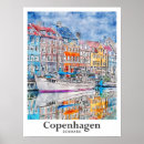 Suche nach dänemark reise poster Vintag