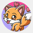 Suche nach kawaii fuchs aufkleber Wildnis
