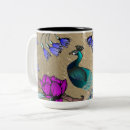 Recherche de peacock tasses Élégant
