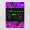 Recherche de fleur bar bat mitzvah invitations Lavande