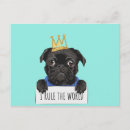 Suche nach schwarzer mops postkarten Hund