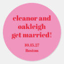 Recherche de unique mariage autocollants Typographie